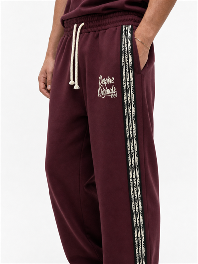Erkek Originals Şerit Detaylı Regular Fit Eşofman Takımı Bordo