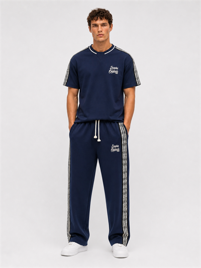 Erkek Originals Şerit Detaylı Regular Fit Eşofman Takımı Lacivert
