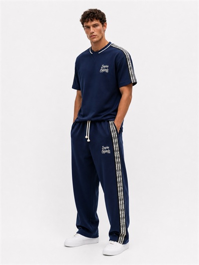 Erkek Originals Şerit Detaylı Regular Fit Eşofman Takımı Lacivert