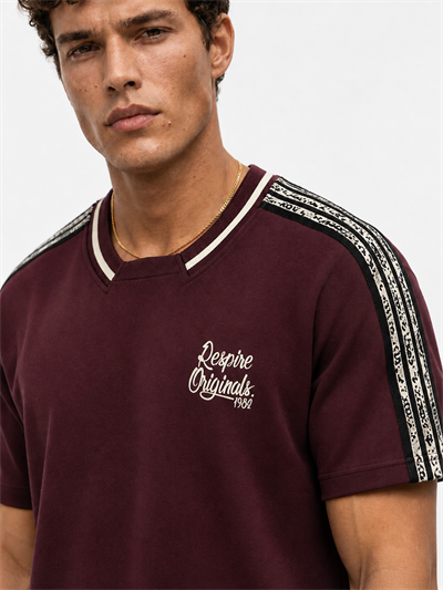 Erkek Originals Şerit Detaylı Regular Fit Eşofman Takımı Bordo