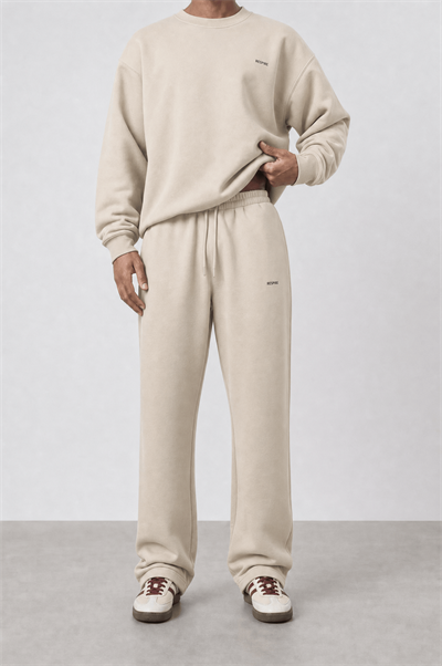 Erkek Respire Basic Baggy Eşofman Altı Bej