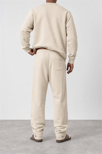 Erkek Respire Basic Baggy Eşofman Altı Bej