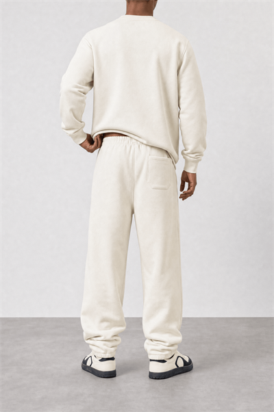 Erkek Respire Basic Baggy Eşofman Altı Ekru