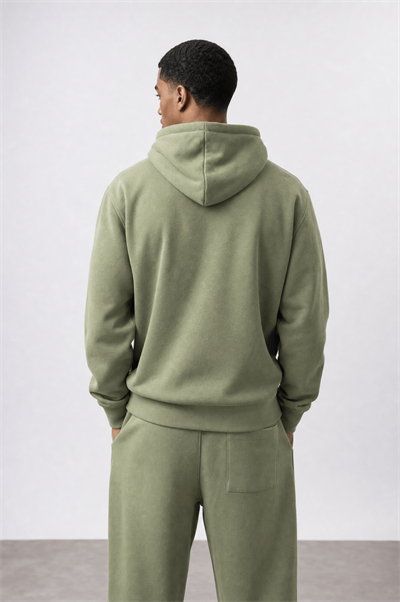 Erkek Respire Basic Oversize Zip Küf