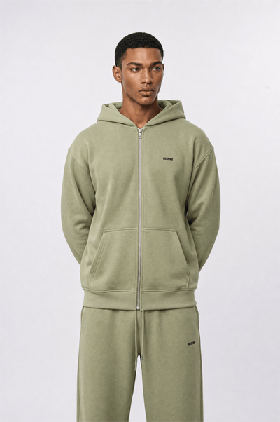 Erkek Respire Basic Oversize Zip Küf