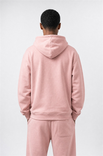 Erkek Respire Basic Oversize Zip Pembe