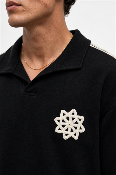 Erkek Respire Şerit Detaylı Regular Fit Eşofman Takımı Siyah