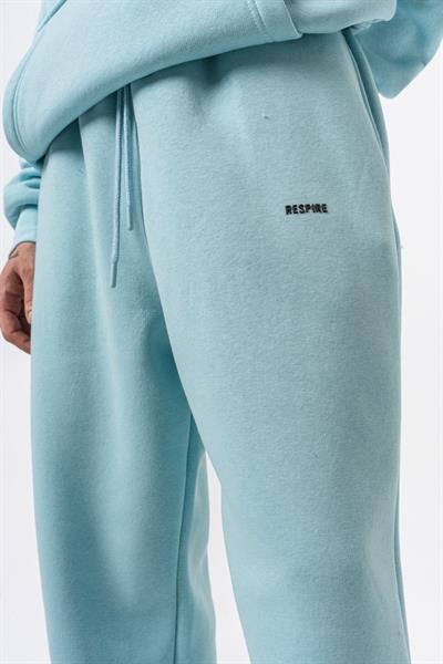 Erkek Respire Yazı Detaylı Basic Baggy Eşofman Altı Bebe Mavi