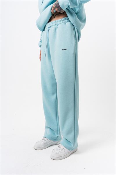 Erkek Respire Yazı Detaylı Basic Baggy Eşofman Altı Bebe Mavi