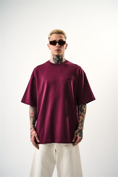 Erkek Respire Yazı Detaylı Oversize T-Shirt Yeşil