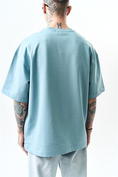 Erkek Respire Yazı Detaylı Oversize T-Shirt Prada