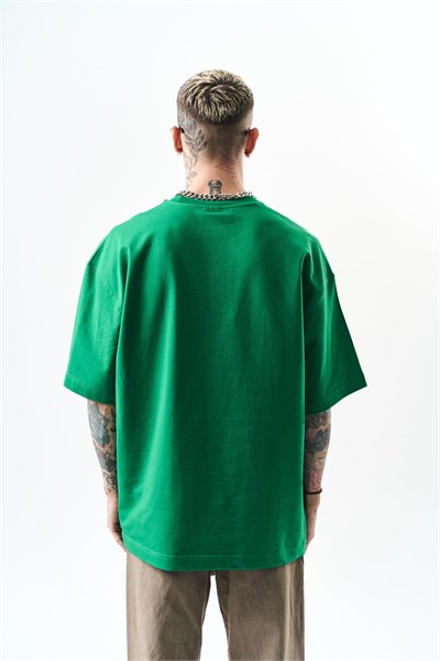 Erkek Respire Yazı Detaylı Oversize T-Shirt Benetton