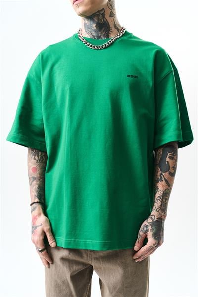 Erkek Respire Yazı Detaylı Oversize T-Shirt Benetton