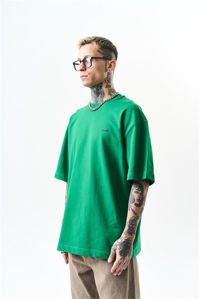 Erkek Respire Yazı Detaylı Oversize T-Shirt Benetton