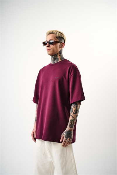 Erkek Respire Yazı Detaylı Oversize T-Shirt Yeşil