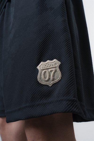 Erkek Route 07 Arma Detaylı Regular Fit T-Shirt Şort Takım Lacivert