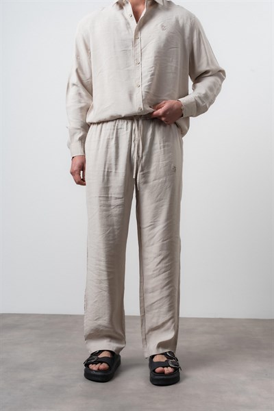 Erkek RS Modal Baggy Pantolon Bej