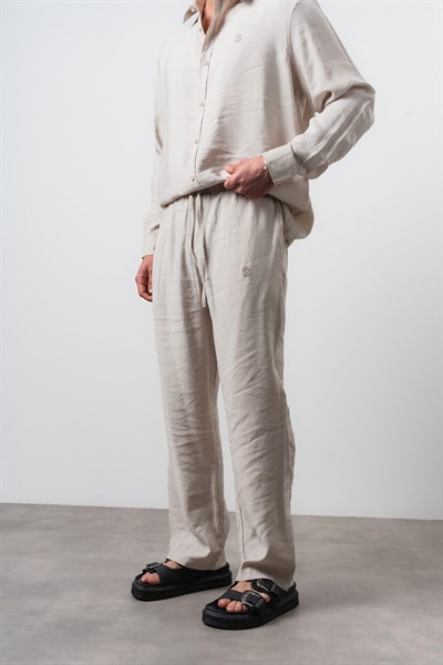 Erkek RS Modal Baggy Pantolon Bej
