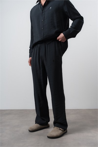 Erkek RS Modal Baggy Pantolon Siyah