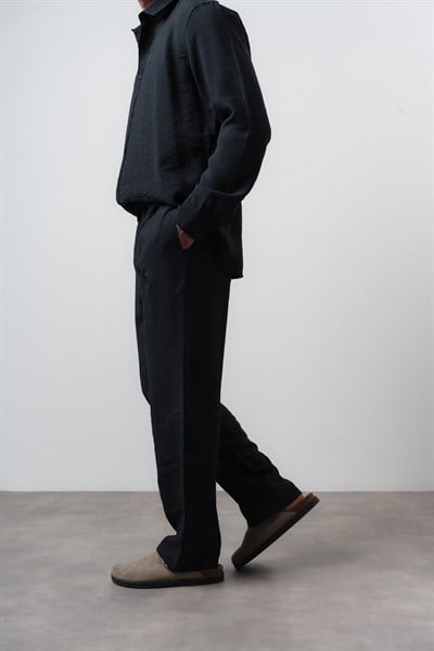 Erkek RS Modal Baggy Pantolon Siyah