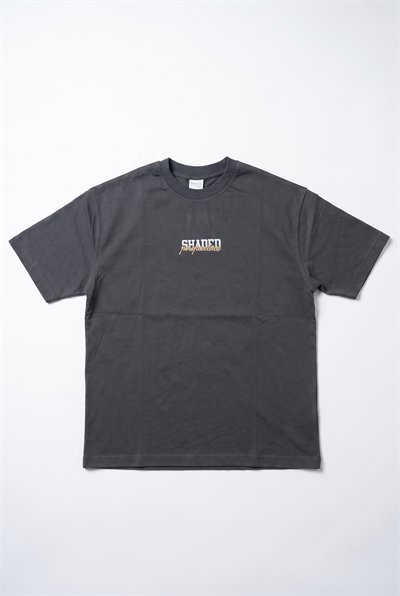 Erkek Shaded Baskılı Oversize T-Shirt Füme
