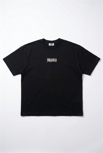 Erkek Shaded Baskılı Oversize T-Shirt Siyah