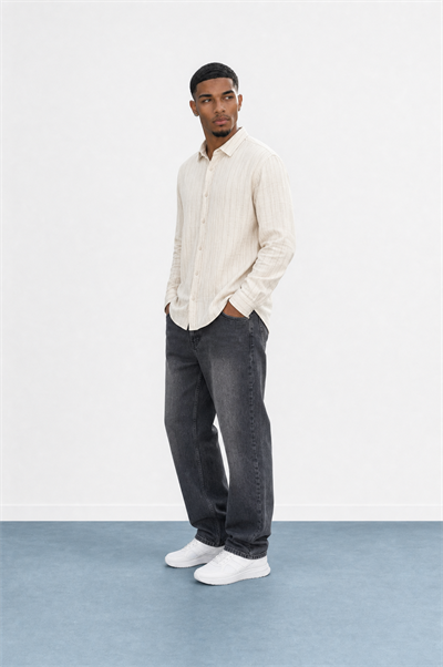 Erkek Washed Baggy Pantolon Antrasit