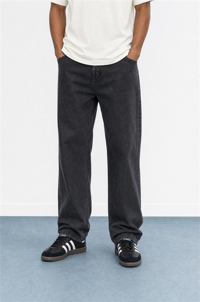 Erkek Washed Baggy Pantolon Siyah