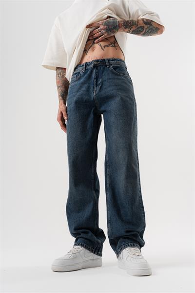 Erkek Washed Baggy Pantolon Tint Açık Mavi