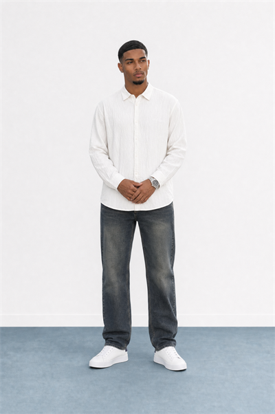 Erkek Washed Baggy Pantolon Tint Mavi