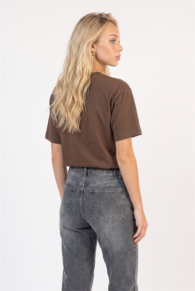 Kadın D96 Straight Crop Jean Gri