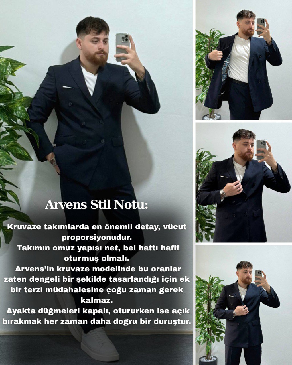 Kruvaze Takım Nerede Giyilir, Nasıl Kombinlenir, Ürün Detayları