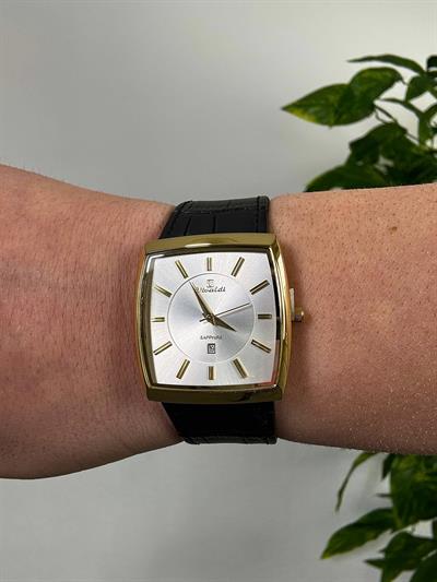 Aura White Leather Cord Vintage Wristhwatch VV