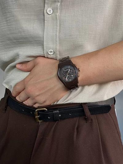 Brown Cord Vintage Wristhwatch
