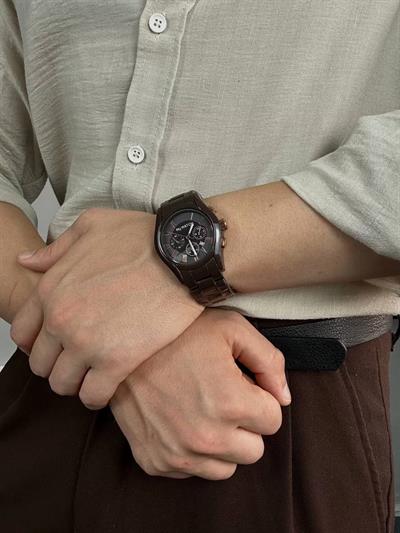 Brown Cord Vintage Wristhwatch