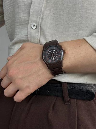 Brown Cord Vintage Wristhwatch
