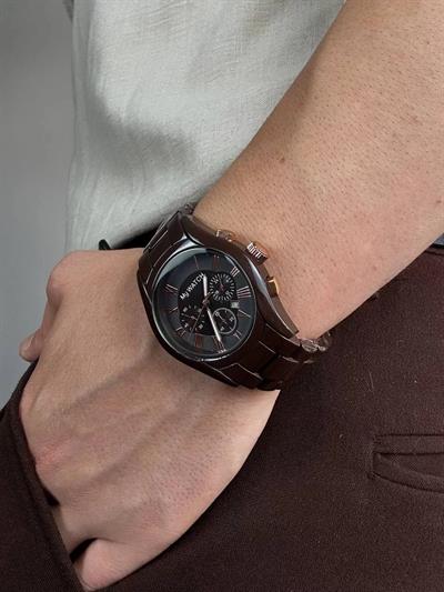 Brown Cord Vintage Wristhwatch