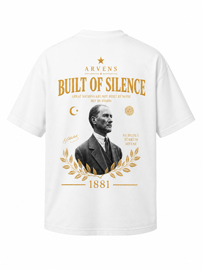 Buılt Of Sılence Premıum Beyaz Oversize T-shırt