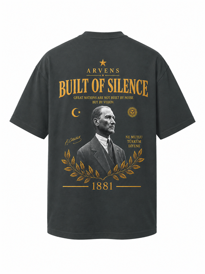 Buılt Of Sılence Premıum Zümrüt Yeşili Oversize T-shırt