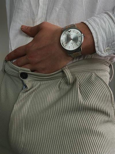 C.S White Silver Vintage Wristhwatch