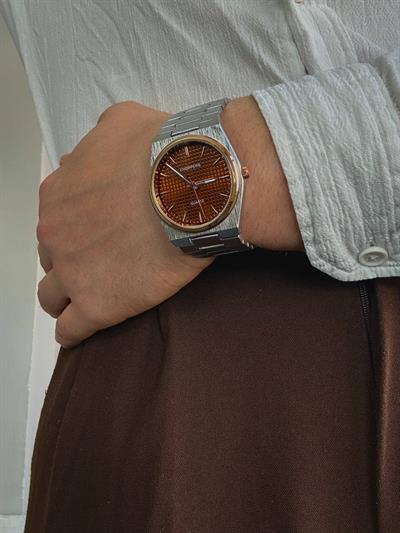 C.S Silver Cord Brown Screen Vintage Wristhwatch