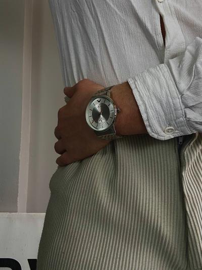 C.S White Silver Vintage Wristhwatch