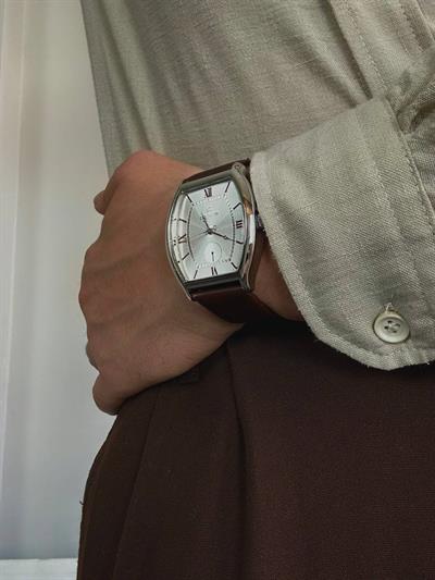 C.S Dark Brown Cord Vintage Wristhwatch