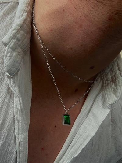 Chain Green Necklace
