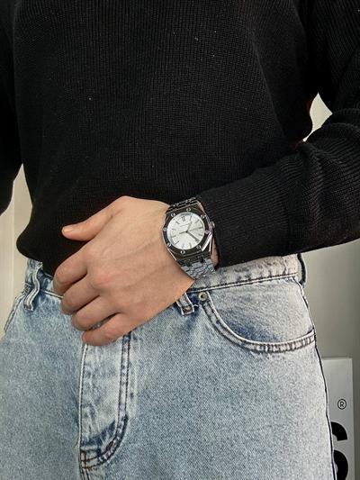 Choppers Hexagonal Steel Case Wristwatch