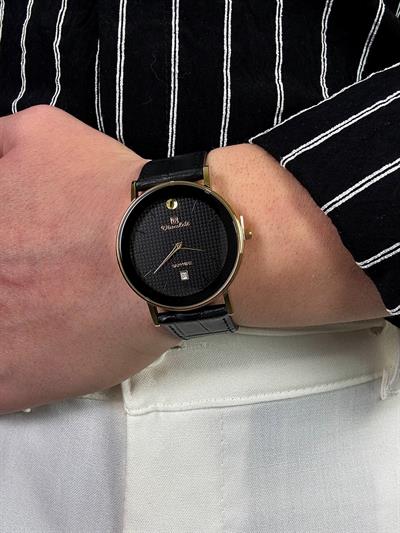 Dark Matter Leather Cord Vintage Wristhwatch