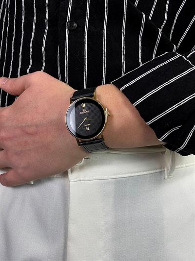 Dark Matter Leather Cord Vintage Wristhwatch