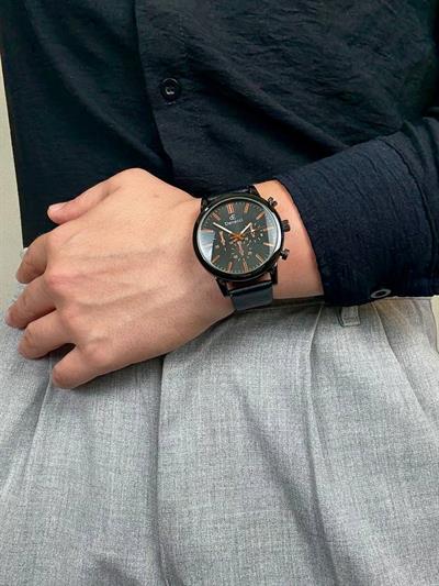 Denacci Black Cord Old Money Wristhwatch
