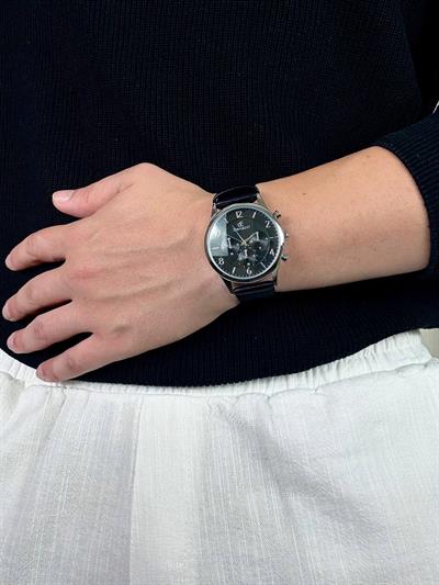 Denacci Black Cord Old Money Wristhwatch
