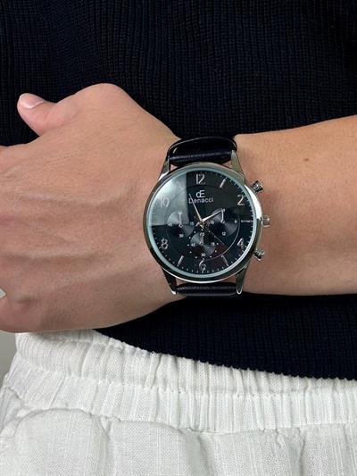 Denacci Black Cord Old Money Wristhwatch